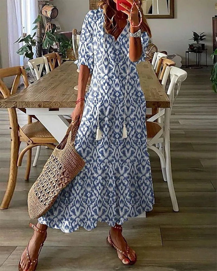 Luna | Robe Bohème Fluide Coupe Flatteuse