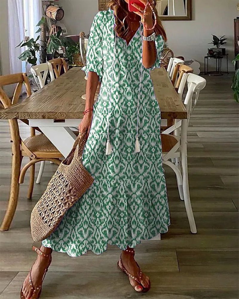 Luna | Robe Bohème Fluide Coupe Flatteuse
