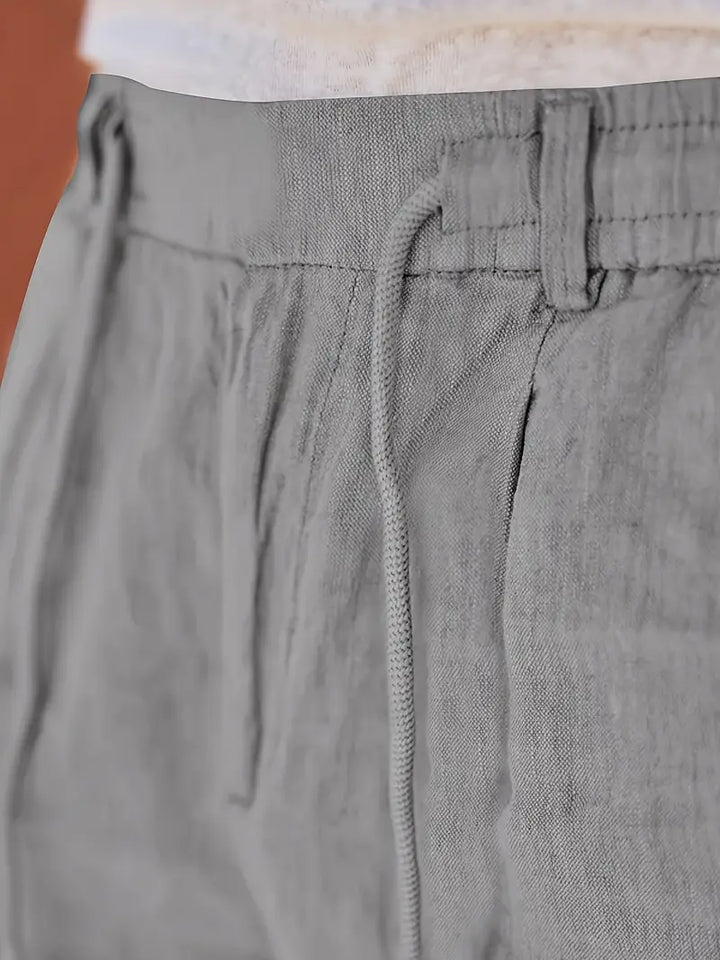 Norbert | Pantalon Large en Lin à Cordon