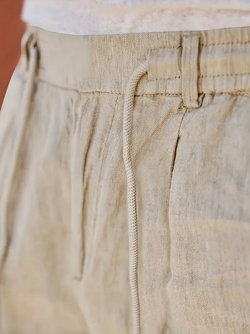 Norbert | Pantalon Large en Lin à Cordon