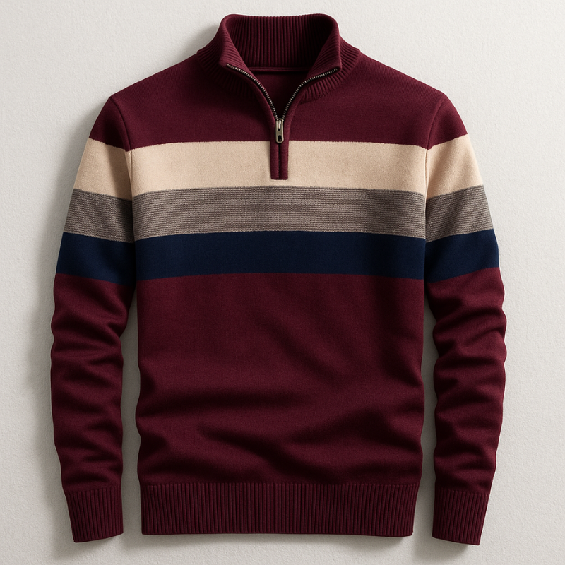 David | Pull Zippé Homme