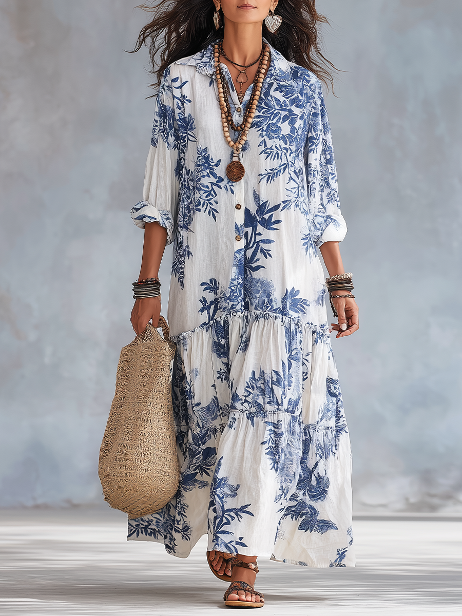 Camélia | Robe Longue Fleurie Bohème