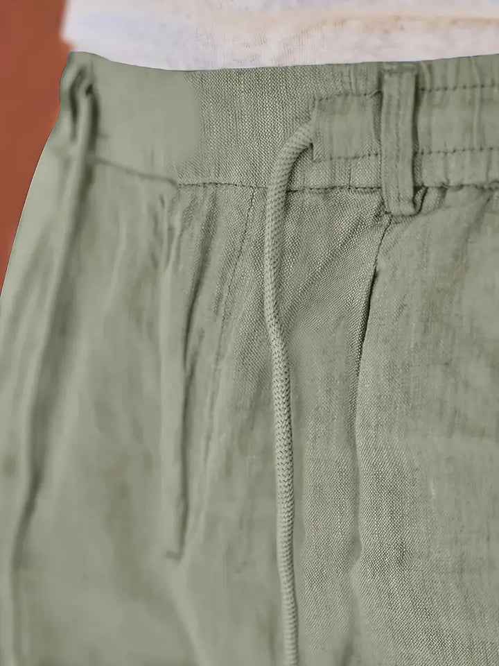 Norbert | Pantalon Large en Lin à Cordon