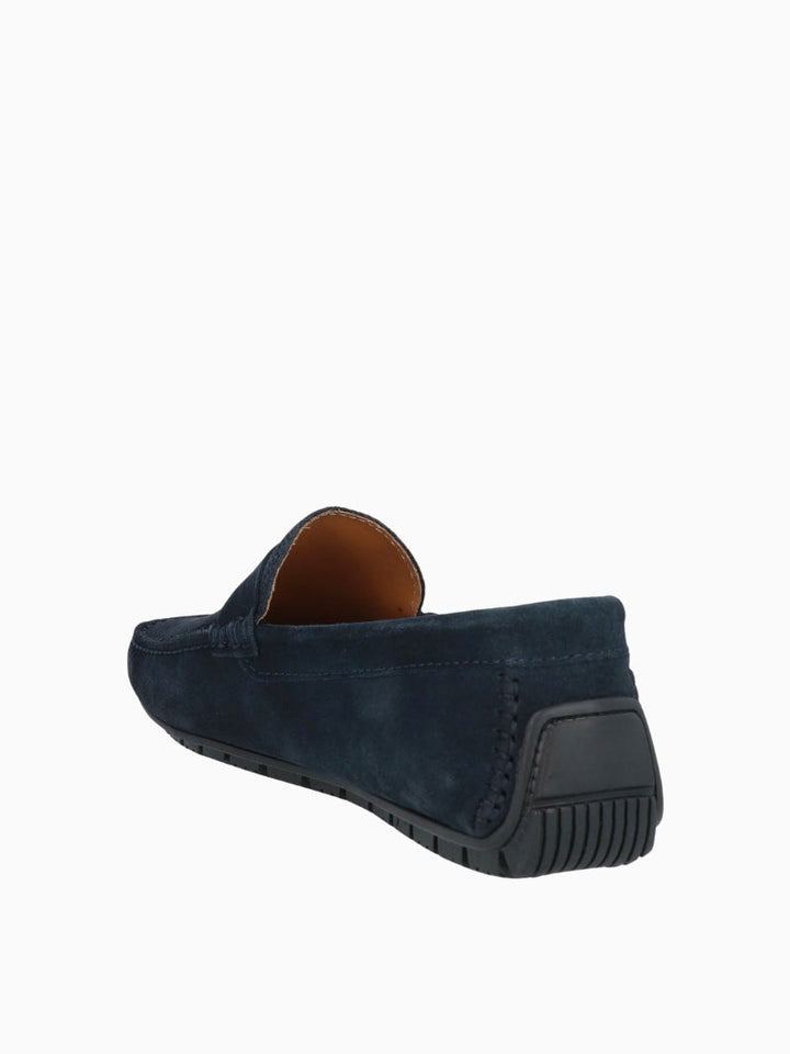 James | Mocassins Suède Bateau Bleu Marine