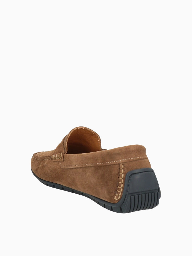 William | Mocassins Suède Bateau Marron