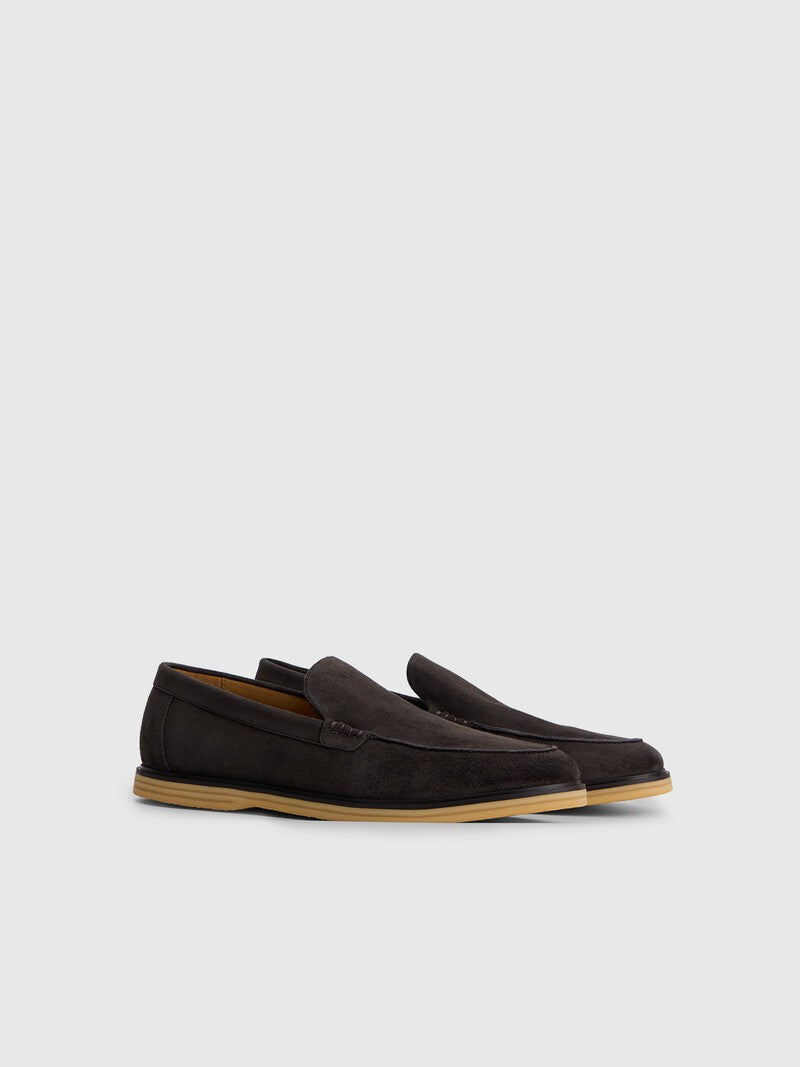 Justin | Mocassins Suède Ciel Nocturne