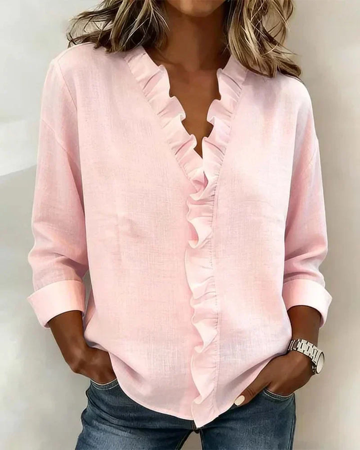 Éléonore | Blouse Volants Élégante