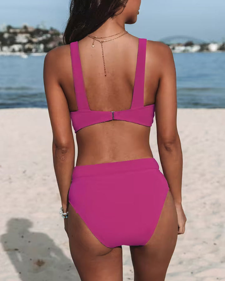 Hilde | Maillot Uni Taille Haute