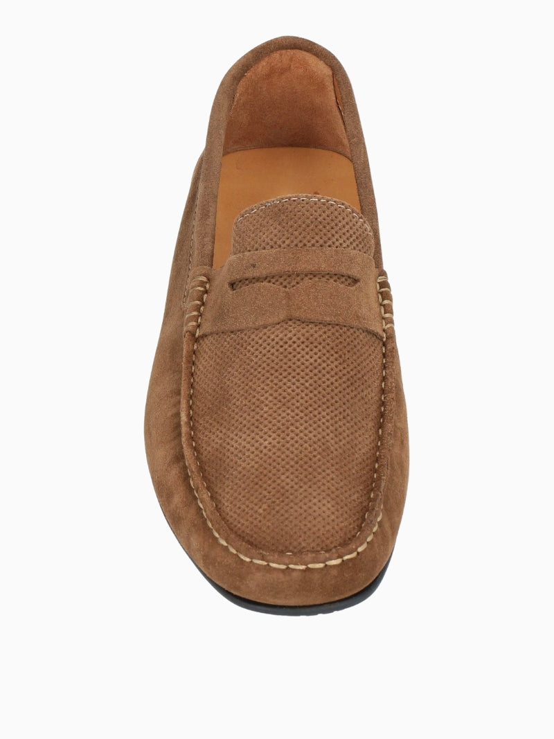 William | Mocassins Suède Bateau Marron