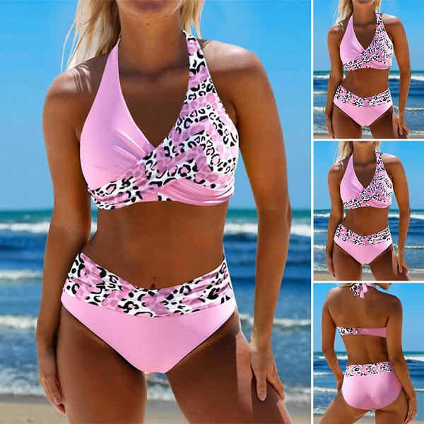 Elnora | Bikini Croisé Taille Haute