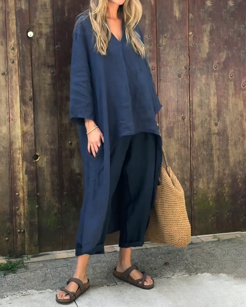 Céline | Ensemble Deux Pièces Élégant Printemps-Été