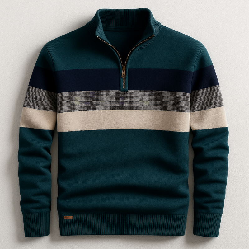 David | Pull Zippé Homme