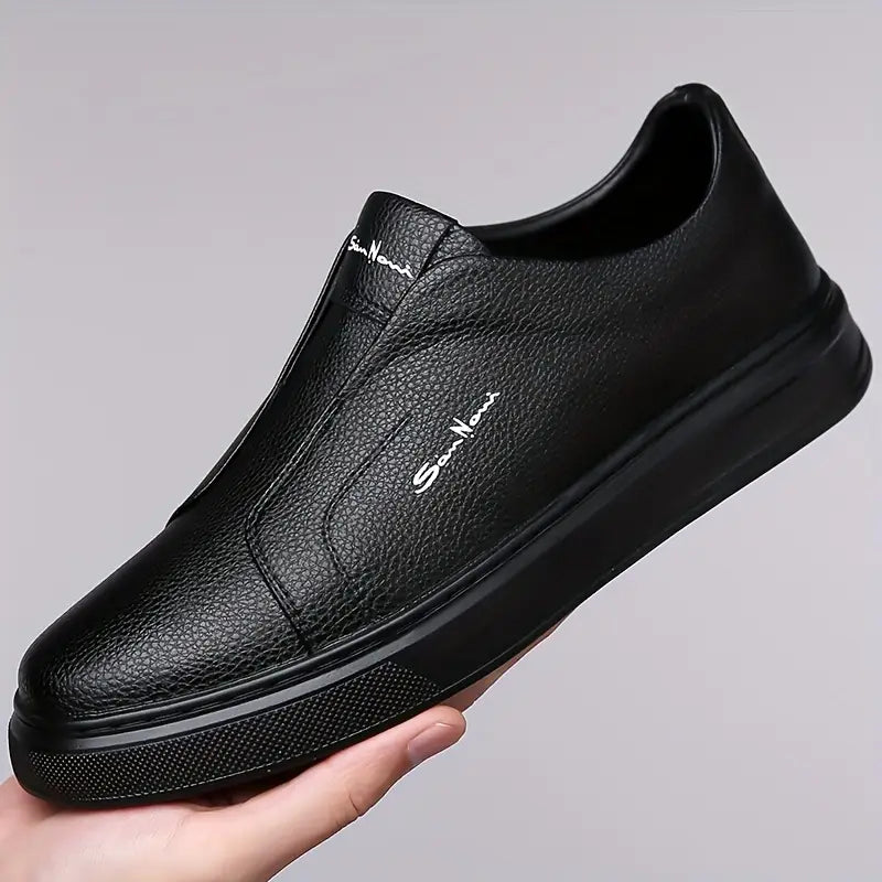 Vincent | Baskets Sans Lacets Confort Quotidien en Cuir