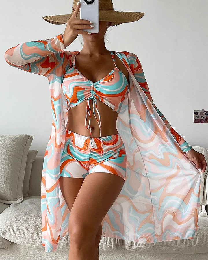 Margaux | Ensemble Bikini 3 Pièces Imprimé