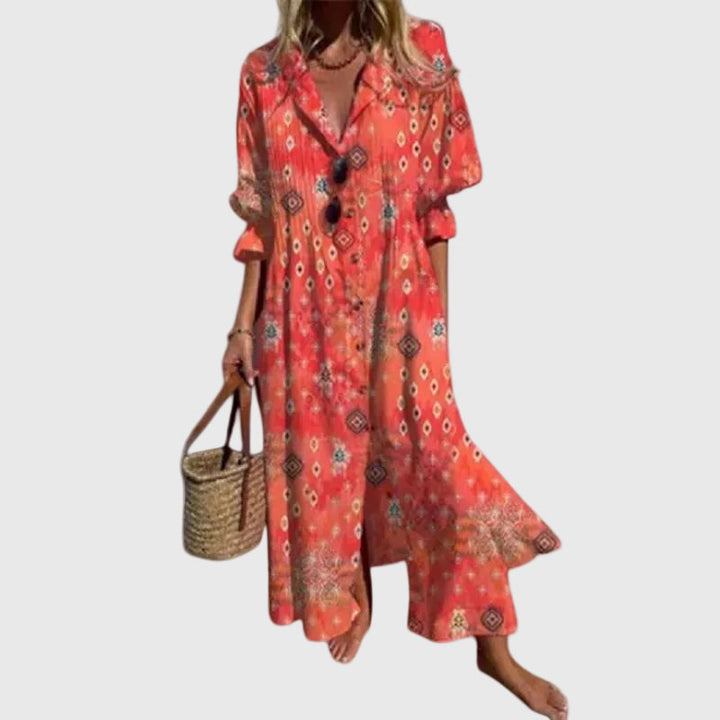 Zariah | Robe Maxi Bohémienne Élégante