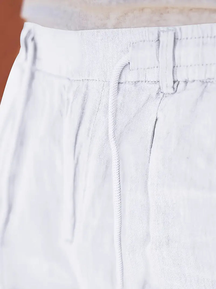 Norbert | Pantalon Large en Lin à Cordon