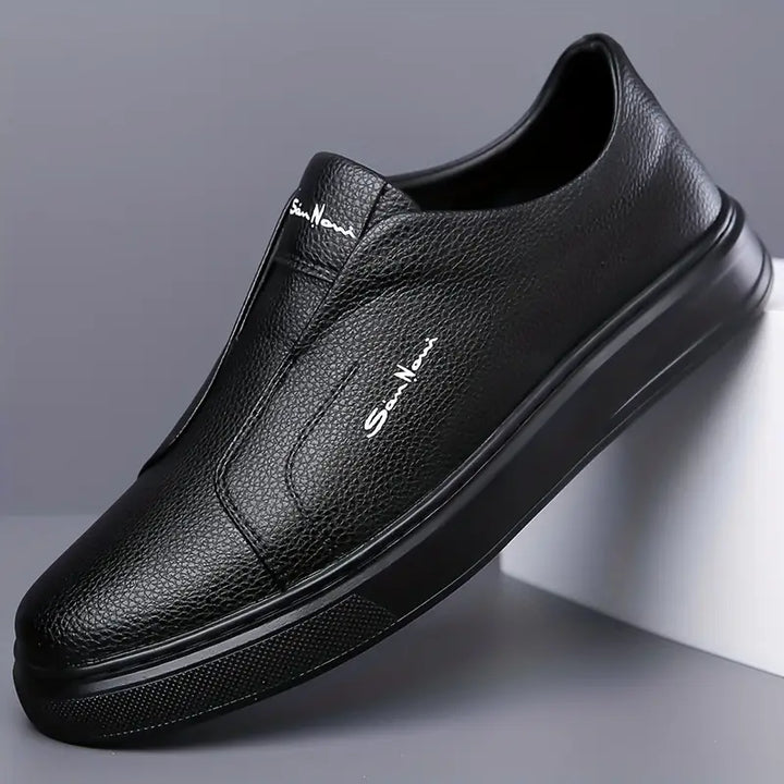 Vincent | Baskets Sans Lacets Confort Quotidien en Cuir