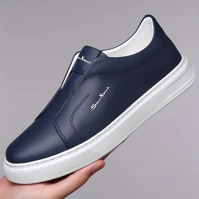 Vincent | Baskets Sans Lacets Confort Quotidien en Cuir
