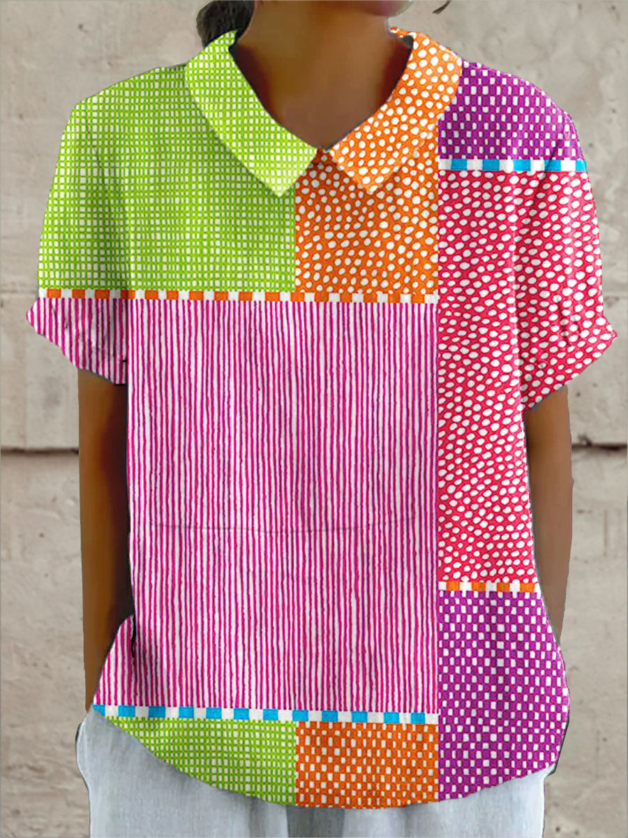 Zoe | Chemise Patchwork