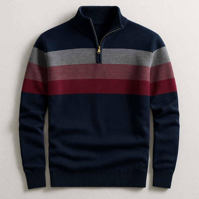 David | Pull Zippé Homme