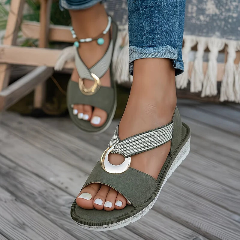 Luna | Sandale Orthopédique Confort en Cuir