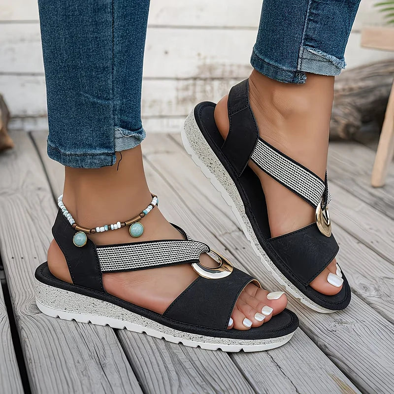 Luna | Sandale Orthopédique Confort en Cuir