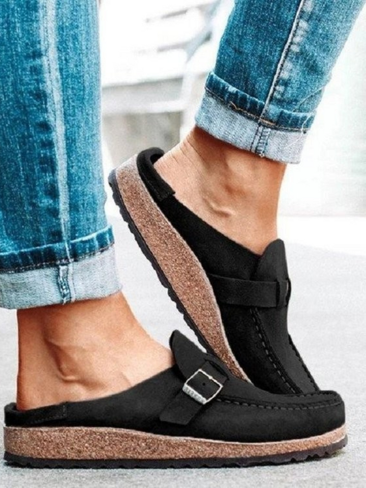 Margaux | Sabot Liège Daim Boucle Ajustable