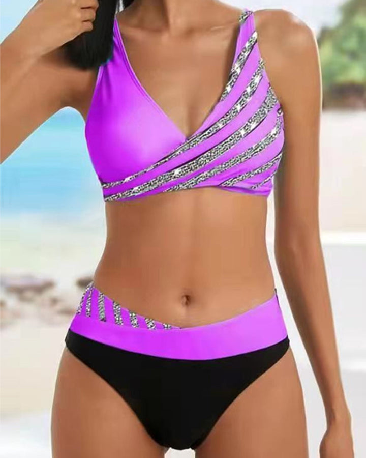 Mona | Bikini Imprimé Tons Chauds