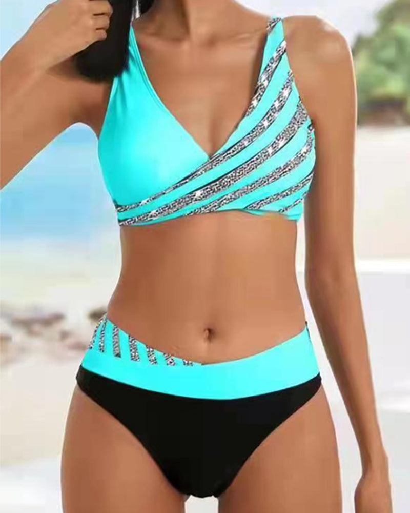 Mona | Bikini Imprimé Tons Chauds