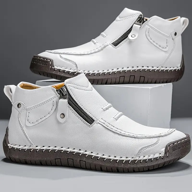 Raphaël | Chaussure Orthopédique Zip Latéral en Cuir