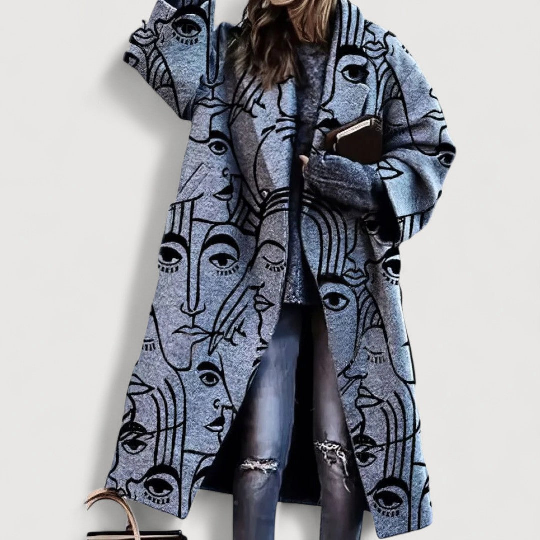 Mirelle | Manteau Imprime a Motifs