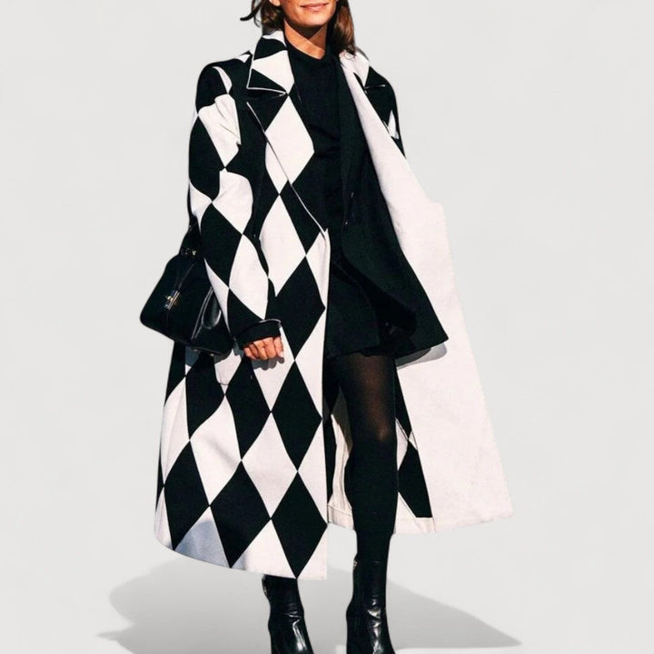 Mirelle | Manteau Imprime a Motifs