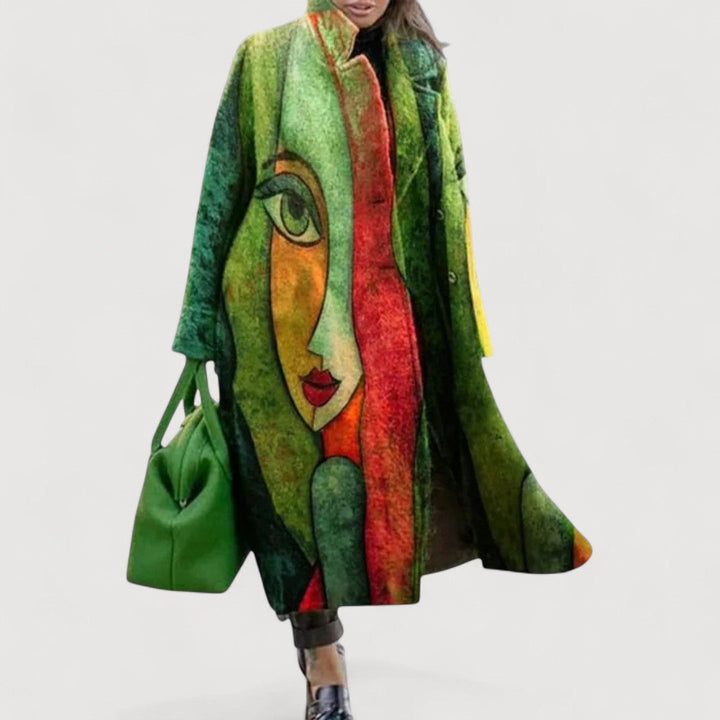 Mirelle | Manteau Imprime a Motifs