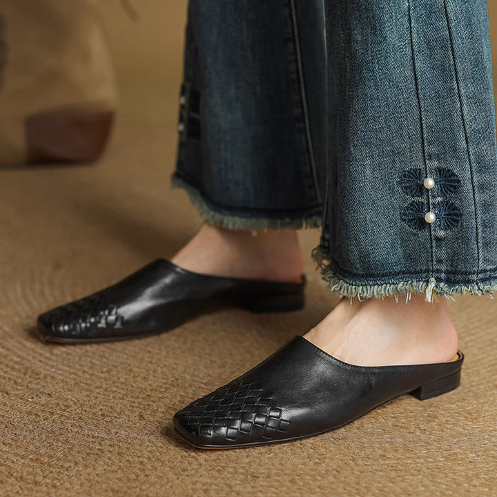 Viola | Mules Cuir Bout Pointu