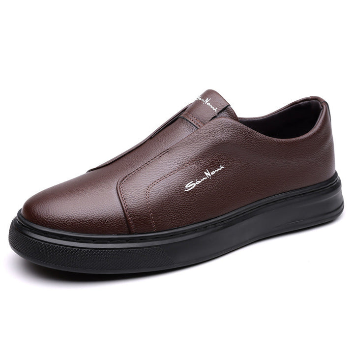 Vincent | Baskets Sans Lacets Confort Quotidien en Cuir