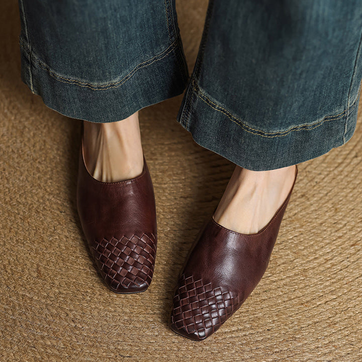 Viola | Mules Cuir Bout Pointu