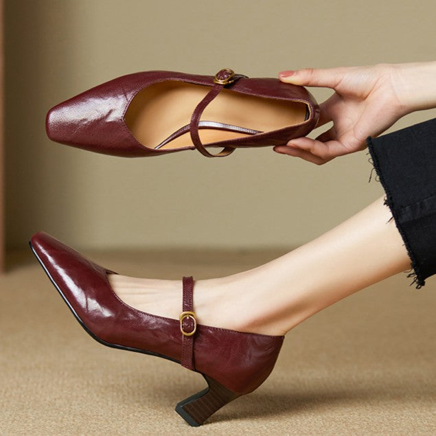 Orvane | Mary Jane Cuir Premium