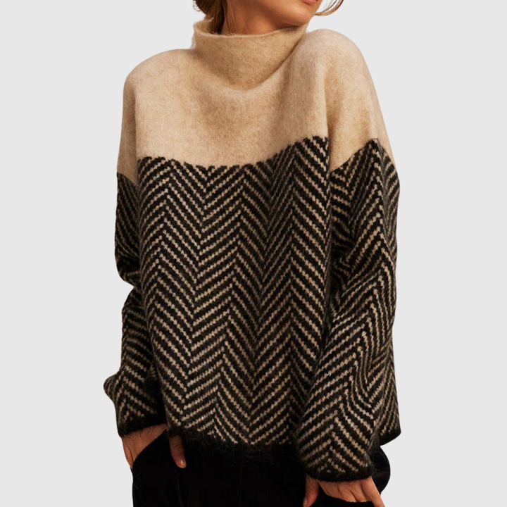 Norah | Pull en Coton à Col Montant