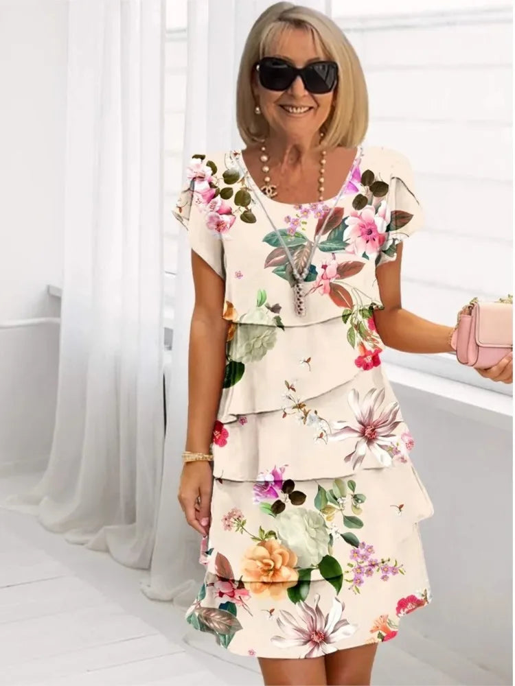 Camille | Robe Élégante Fluide À Volants