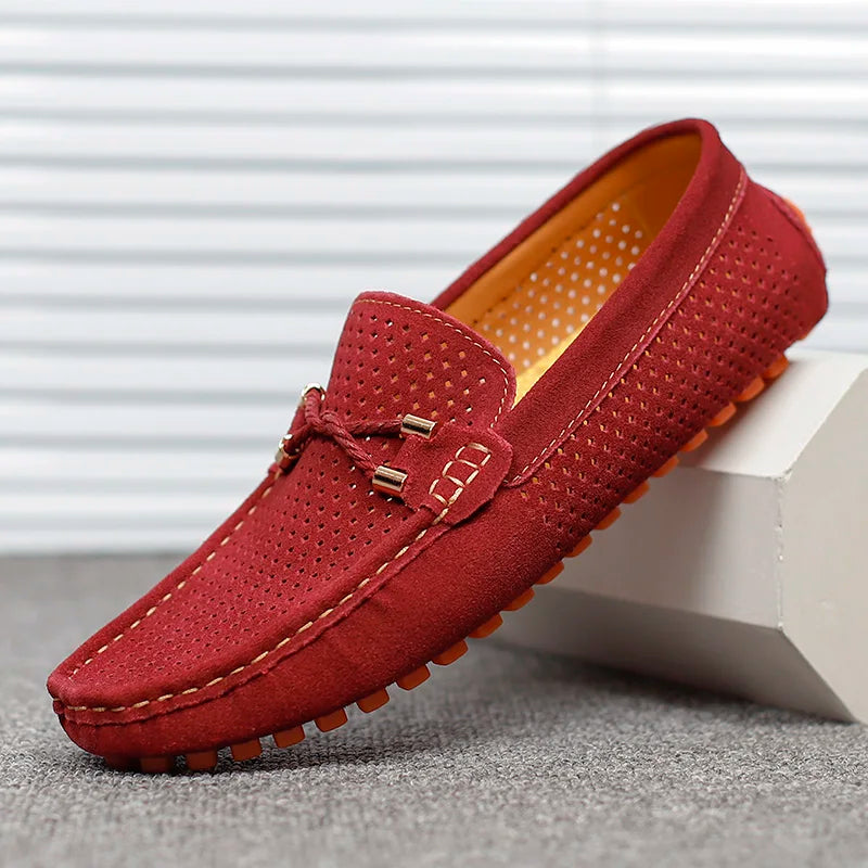 Léopold | Mocassin Respirant Quotidien en Cuir et Suède
