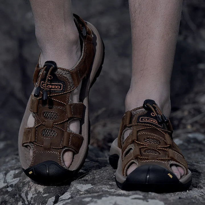 Thomas | Sandale Outdoor Renforcée en Cuir