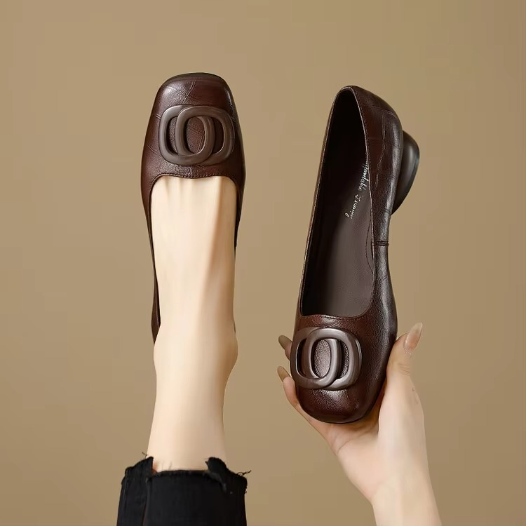 Opium | Ballerines Cuir Signature