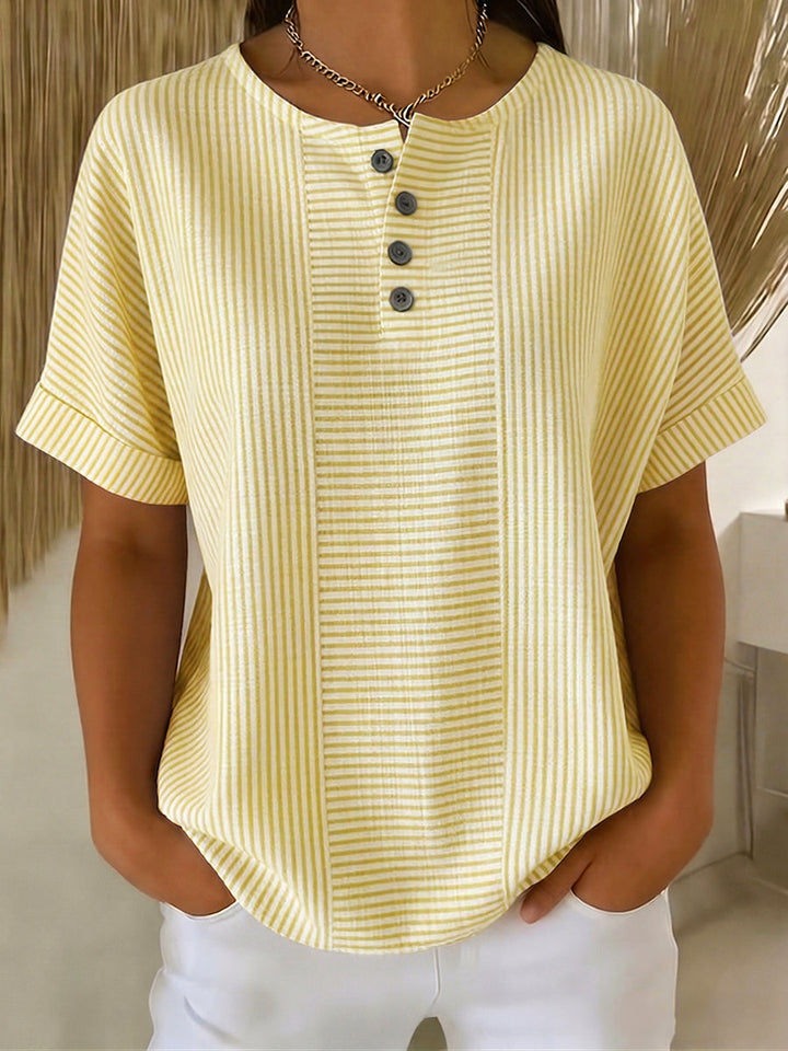 Belle | Blouse Rayée Légère Été