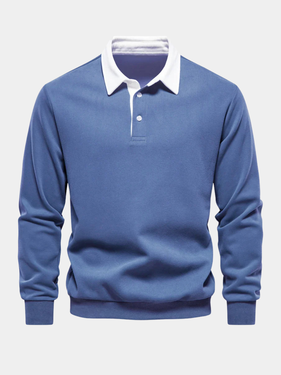 John | Pull Col Polo Homme