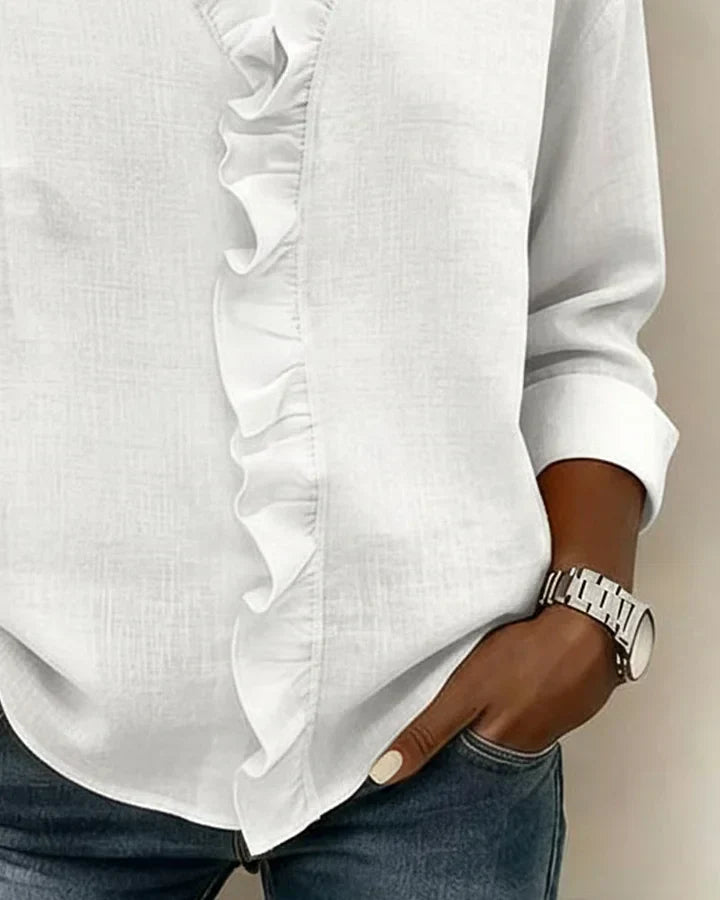 Éléonore | Blouse Volants Élégante