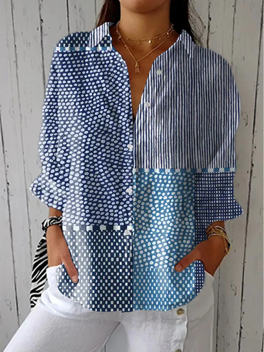 Fiona | Blouse Fleurie Printanière Élégante