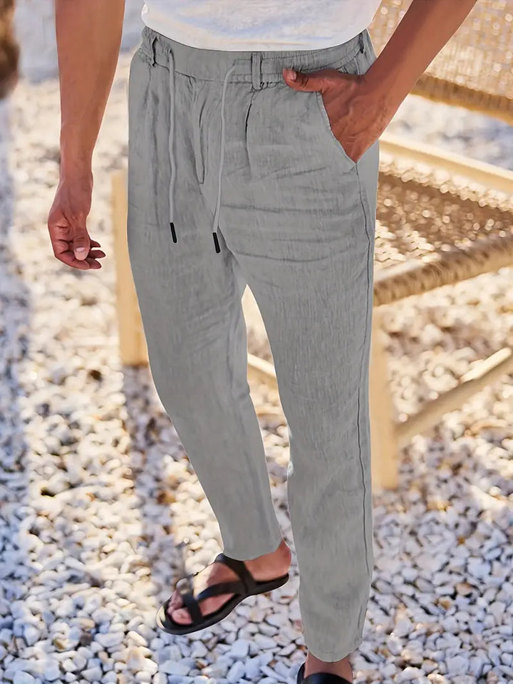 Norbert | Pantalon Large en Lin à Cordon