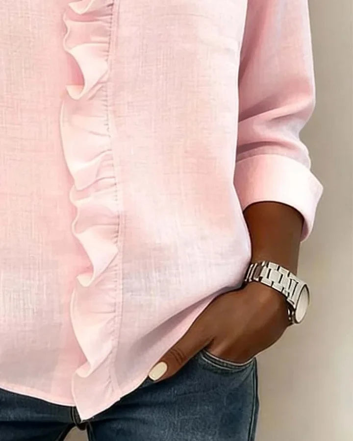 Éléonore | Blouse Volants Élégante