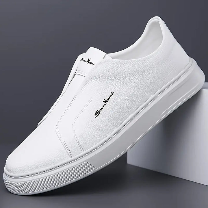 Vincent | Baskets Sans Lacets Confort Quotidien en Cuir