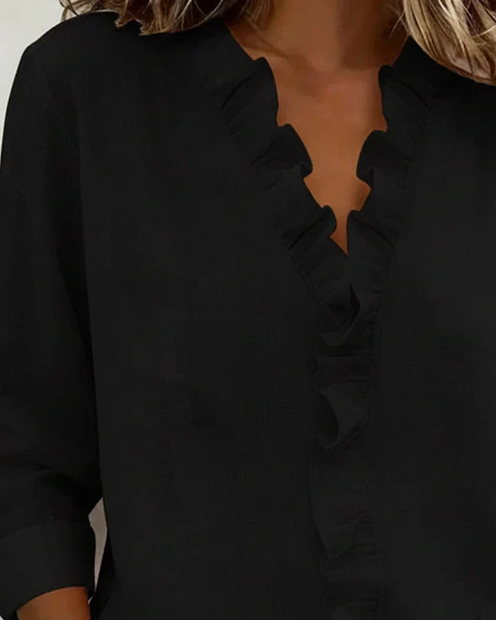 Éléonore | Blouse Volants Élégante